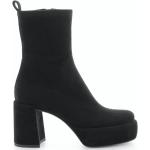 Dámské Kotníčkové boty na podpatku Kennel & Schmenger - K & S v černé barvě z kůže ve velikosti 40 s výškou podpatku nad 9 cm 