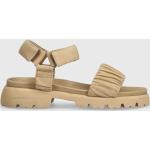 Dámské Kožené sandály Kennel & Schmenger - K & S v béžové barvě z kůže ve velikosti 41 na léto 