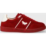 Semišové sneakers boty Weekend Max Mara Pacocolor červená barva, 2415761094600