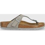 Dámské Kožené sandály Birkenstock Gizeh v šedé barvě z kůže ve velikosti 40 na léto udržitelná móda 