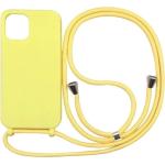 iPhone X/XS kryty SES v žluté barvě z gumy se šňůrkou 