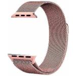 SES Elegantní kovový pásek pro chytré hodinky Apple Watch 38 mm (1.série) - světle růžový 9066