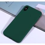 iPhone X/XS kryty SES v zelené barvě ze silikonu odolné proti prachu 