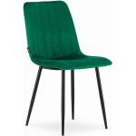 Jídelní židle v zelené barvě ze sametu čalouněné 2 ks v balení 
