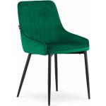Jídelní židle v zelené barvě ze sametu čalouněné 2 ks v balení 