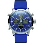 Pánské Doplňky pro hodinky v modré barvě v army stylu s chronografickým displejem 