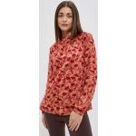 Dámské Košile s potiskem Moodo v korálově červené barvě s květinovým vzorem z polyesteru ve slevě na podzim 