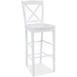 Designové židle Signal v bílé barvě v moderním stylu ze dřeva 