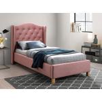 Jednolůžkové postele Signal v růžové barvě 