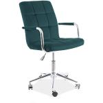 Kancelářské židle Signal v zelené barvě s kolečky 