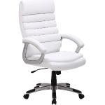 Kancelářské židle Signal v bílé barvě z polyuretanu s kolečky 