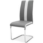 Jídelní židle Signal v šedé barvě z polyuretanu čalouněné 4 ks v balení ekologicky udržitelné 