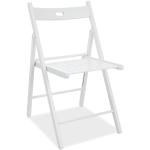 Designové židle Signal v bílé barvě v moderním stylu z buku skládací 