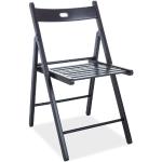 Designové židle Signal v černé barvě v moderním stylu z buku skládací 