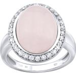 Dámské Prsteny se zirkonem Silvego v růžové barvě ze stříbra s růženínem leštěné 