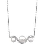 Stříbrné náhrdelníky Silver Cat v elegantním stylu ze stříbra Perlové 