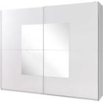 Skříně se zrcadlem v bílé barvě v moderním stylu z hliníku 