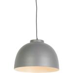 Závěsná svítidla  Qazqa ve světle šedivé barvě ve skandinávském stylu z ocele ve slevě kompatibilní s E27 