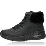 Dámské Zimní kotníkové boty Skechers v černé barvě ve velikosti 39 ve slevě na zimu 