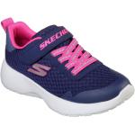 Skechers Dynamight Memory Foam Child Girls Trainers Navy/Pink 1.5 (34)
