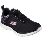 Dámské Běžecké boty Skechers Flex Appeal 4.0 v černé barvě s květinovým vzorem ze síťoviny ve velikosti 39 veganské ve slevě 