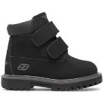 Chlapecké  Treková obuv Skechers v černé barvě z koženky ve velikosti 24  veganská ve slevě 