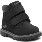 Chlapecké  Treková obuv Skechers v černé barvě z koženky ve velikosti 25  veganská ve slevě 