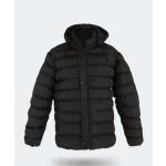 Pánské Zimní bundy s kapucí Slazenger v černé barvě z polyesteru ve velikosti 4 XL s dlouhým rukávem ve slevě plus size 