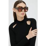 Dámské Designer Sluneční brýle Gucci v hnědé barvě z plastu 