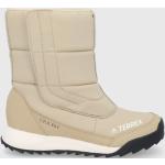Dámské Sněhule adidas Terrex v béžové barvě z látky ve velikosti 38,5 na zip ve slevě na zimu 