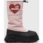 Dámské Designer Sněhule Moschino Love Moschino v růžové barvě z gumy ve velikosti 41 na zimu 