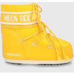 Dámské Sněhule Moonboot v žluté barvě z látky ve velikosti 41 protiskluzové na zimu 