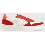 Sneakers boty Armani Exchange červená barva, XUX148.XV601.S535