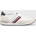 Sneakers boty Tommy Hilfiger Iconic Sock Runner Mix bílá barva