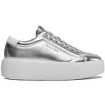 Dámské Designer Tenisky Calvin Klein ve stříbrné barvě ve velikosti 41 ve slevě 