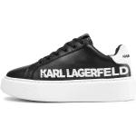Dámské Kožené tenisky Karl Lagerfeld v černé barvě z kůže ve velikosti 39 ve slevě 