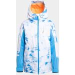 Dámské Zimní bundy s kapucí Roxy v azurové barvě z polyesteru ve velikosti M s kapucí ve slevě 
