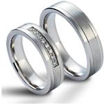 Dámské Snubní prsteny z chirurgické oceli v šedé barvě v lakovaném stylu lesklé 