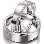 Pánské Snubní prsteny z chirurgické oceli Altar® v šedé barvě s gravírováním leštěné 