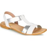 Dámské Sandály So Size v bílé barvě ve velikosti 46 s výškou podpatku do 3 cm ve slevě na léto 