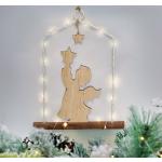 Vánoční dekorace Solight v hnědé barvě ve slevě 