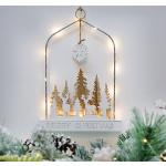 Vánoční dekorace Solight v hnědé barvě ve slevě 
