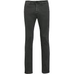 Pánské Plátěné kalhoty v tmavě šedivé barvě v elegantním stylu z plátěného materiálu ve velikosti M 