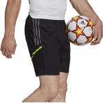 Pánské Fotbalové trenýrky adidas Pro v černé barvě s pruhovaným vzorem ze síťoviny ve velikosti 3 XL ve slevě plus size 