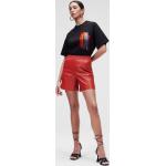 Dámská  Letní móda Karl Lagerfeld v červené barvě z koženky ve velikosti 10 XL 