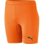 Pánské Fotbalové trenýrky Puma Liga v oranžové barvě ve velikosti S ve slevě 