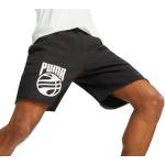 Pánské Basketbalové kraťasy Puma v černé barvě v retro stylu ve velikosti 3 XL ve slevě plus size 