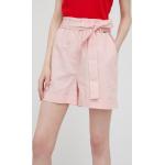 Dámská  Letní móda Pepe Jeans v růžové barvě ve velikosti L s vysokým pasem 