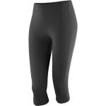 Dámské Legíny pod kolena v černé barvě z polyesteru ve velikosti XXL plus size 