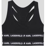 Dámské Sportovní podprsenky Karl Lagerfeld v černé barvě ve velikosti L se střední podporou 